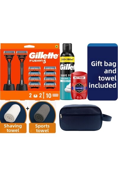 Gillette Μηχανή Fusion 2 + 10 Ανταλλακτικές λεπίδες ξυρίσματος + 2 Βάσεις + 3...