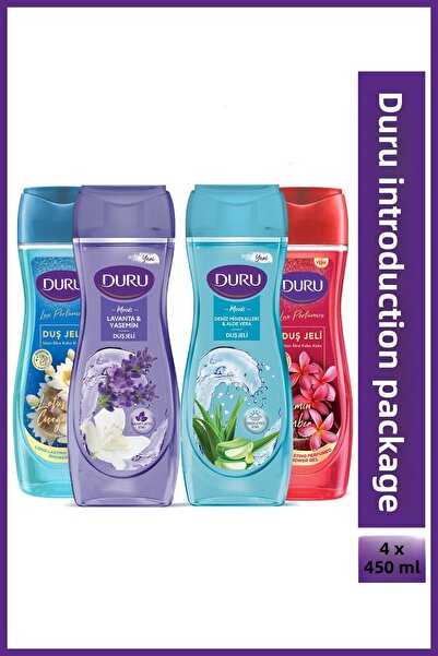 Duru Moods Sea Minerals & Lavender, Jasmin Amber, Lotus Karma Shower Gel Set ...
