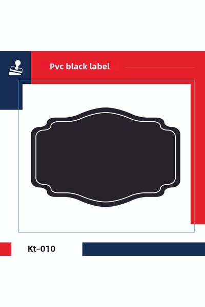 damga market Removable, Rewritable Black Price Tags from PVC, PVC Chalkboards, 8 Cm X 12 Cm