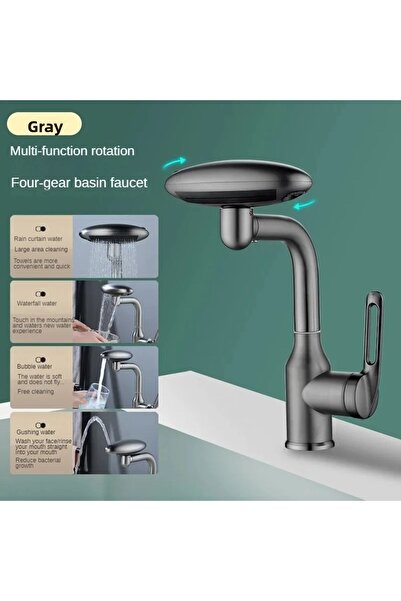 OEM 4 Anthracite Functions Bathroom Sink Kitchen Sink - Shower Waterfall