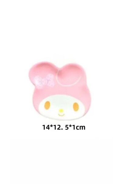 synshop My Melody Breakfast Serving Food Dessert Fruit Plate Dish 12cm Mica Doll Children Adult Gift