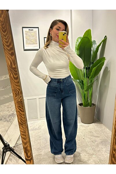 QBZ SUPER talie înaltă BAGGY JEAN