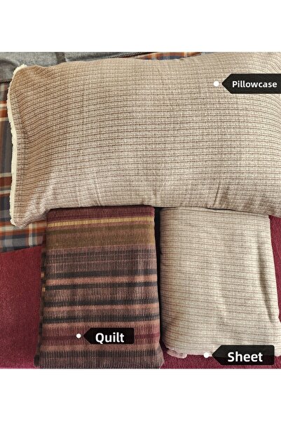 Sarev 100% Cotton Flannel Double Duvet Cover Set