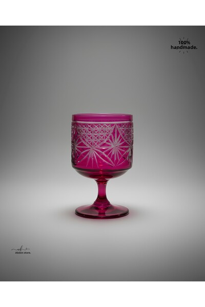 AKDEN STORE Cut Crystal Decor Maple Cup, Magnolia Bowl