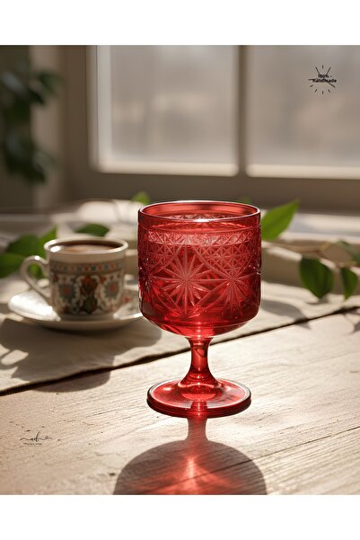 AKDEN STORE Cut Crystal Decor Maple Cup, Magnolia Bowl