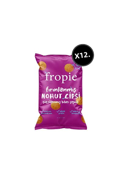 FROPİE Baked Chickpea Chips with Smoked Chili Pepper Seasoning X 12