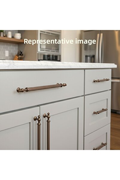 Badem10 Generation Striped Bronze Metal Handle 320 mm Furniture Drawer Kitchen Cabinet Cupboard Handles Handle Handles