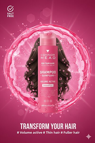 ConnorMead شامبو كونور ميد فوليوم أكتيف للعناية بالشعر من برازيلين