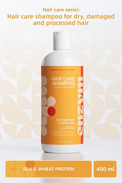 ENZYM COSMETICS شامبو العناية بالشعر للشعر الجاف والتالف والمعالج 400 مل (خال...