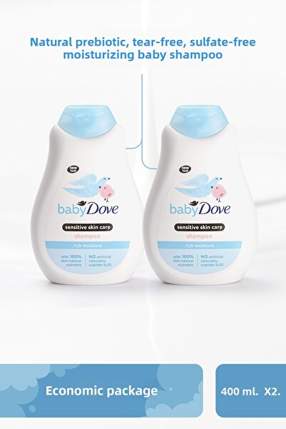 Dove Economic Package, Natural Prebiotic Eye-Free Sulfate-Free Moisturizing B...