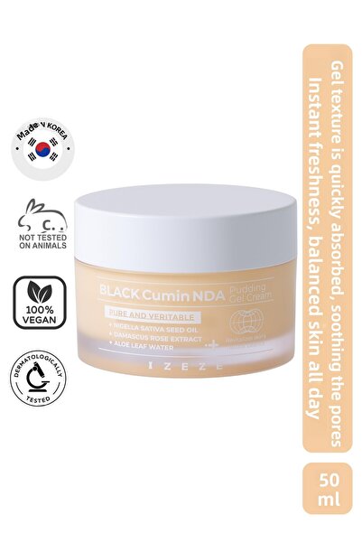IZEZE كريم جل بودينغ الكمون الأسود، 50 مل |   ترطيب مكثف، خفة، إشراقة طوال ال...