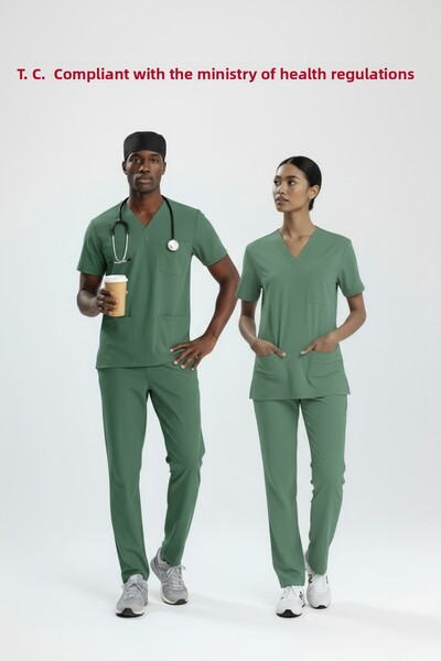 uçak iş giyim Echipament de personal pentru sala de operații, verde, din lycr...