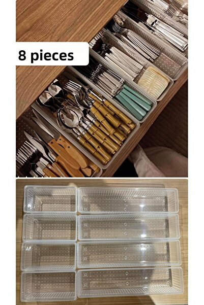 Bayev Bade 8-Piece Drawer Cutlery Organizer Kitchen Organizer Cutlery Box