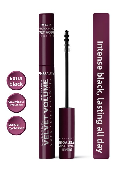 Embeauty Ultra Black Volumizing Mascara – Volume and Length Effect