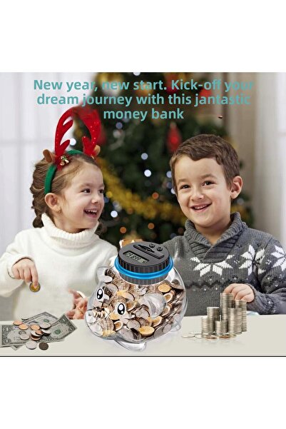 Schulzz Peppa Pig Lcd Display Electronic Digital Coin Counting Piggy Bank (Counts Turkish Currency)