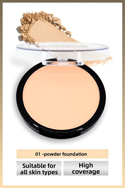 MUJGAN Single Oval High Coverage Powder Foundation No:1