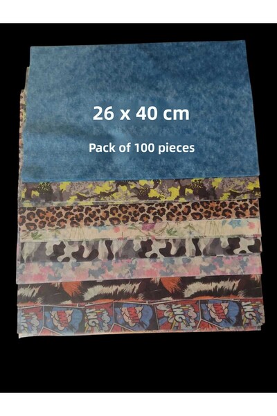 Akaworld Disposable Manicure Towel 26X40Cm Mixed Pattern 100Pcs