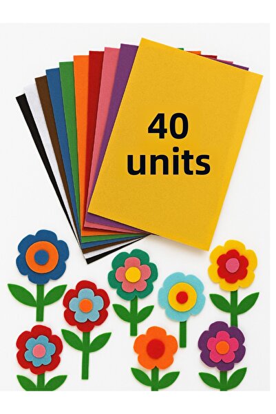 nistabolje 40 قطعة من اللباد بألوان مختلطة (10 قطع × 4 عبوات) - مقاس A4 20×30...