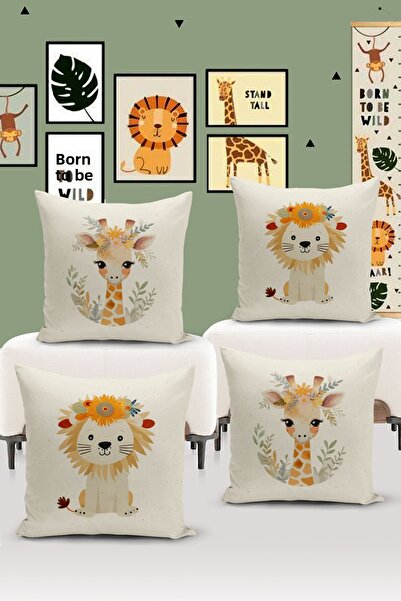 Filamente Set de huse de pernă 4 bucăți pentru cameră pentru copii imprimat digital