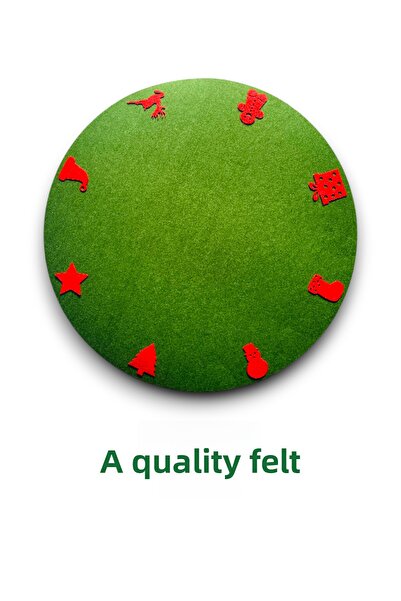 Karter İnovasyon Christmas Tree Rug, Felt Christmas Tree Rug, Christmas Ornament, Christmas Decor,