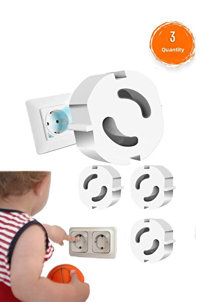 COZY SENSE Outlet Protector 3 Pieces Baby Safety Protection Outlet Cover Plug Protector Electrical Safety Device