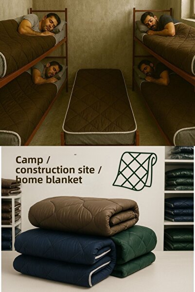 Med Online Camping Blanket Construction Site Work Home Quilt Outdoor Warm 150*210 cm