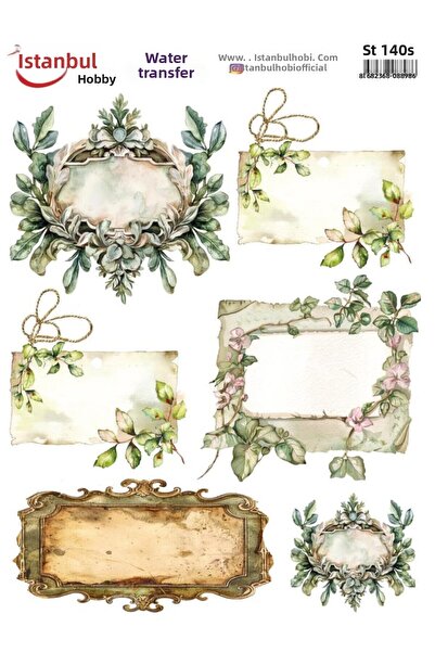 İstanbul Hobi ورق نقل مائي 25×35 سم ST-140