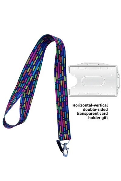 doktorbonem Linii colorate Curea pentru cardul de identitate Curea pentru tel...