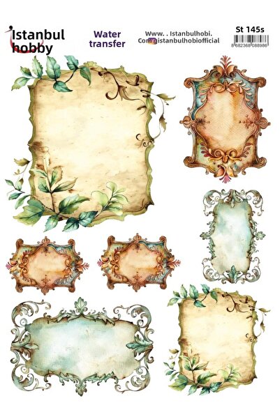 İstanbul Hobi ورق نقل مائي 25×35 سم ST-145