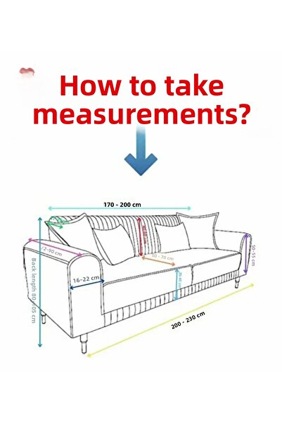 ARİFE HOME Sofa Cover Slipcover 3 Seater Sofa Cover Sofa Bed Cover Stretch Elastic