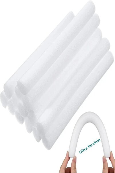 ARİFE HOME Sponge Rod 11 Pieces Sofa Cover Seat Cover Oval Chair Cover Compression Apparatus -White