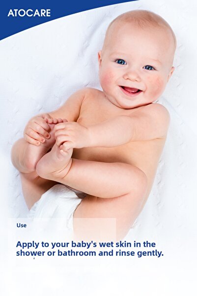 Biobaby Atocare Cleansing Shower Oil for Atopy-Prone Skin 500 ml Ceramide Prebiotic Omega 3 - 6 Oat