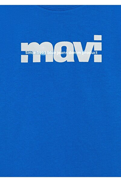 Mavi Tricou imprimat cu logo Regular Fit 6610286 -82491