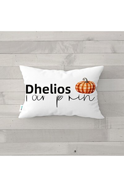 Evmila Pumpkin Pattern Autumn Velvet Rectangle Throw Pillow Case 35X55 cm Double Sided Printed Zippers