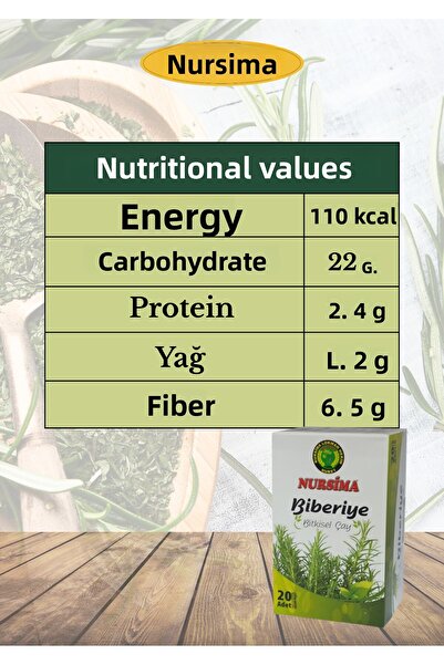 Nursima Natural Rosemary Tea Herbal 20 Filter Bags