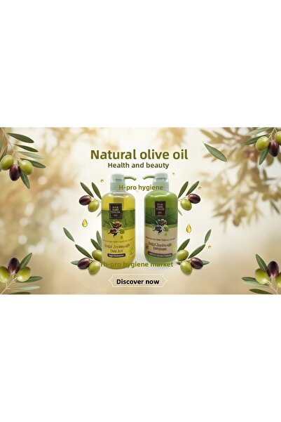 Eyüp Sabri Tuncer Olive Oil Bath Series, Shower Gel and Shampoo 600 ml
