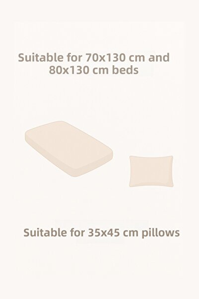 Wheeppo 100% Cotton Ranforce Fitted Sheet Set - Safari Park Bed 70X130 and 80X130 35X45