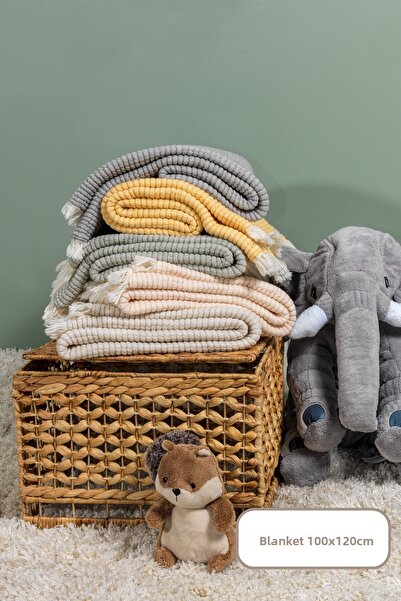 Elart Rubby Muslin Blanket Baby (100X120 cm) Yellow