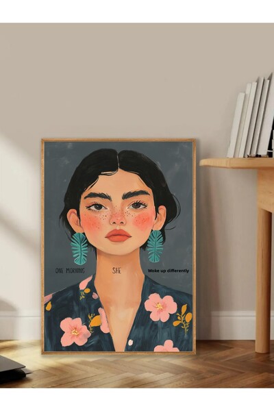 Tuba Decor Tablo dintr-o singură bucată cu rame din lemn pentru sufragerie, s...