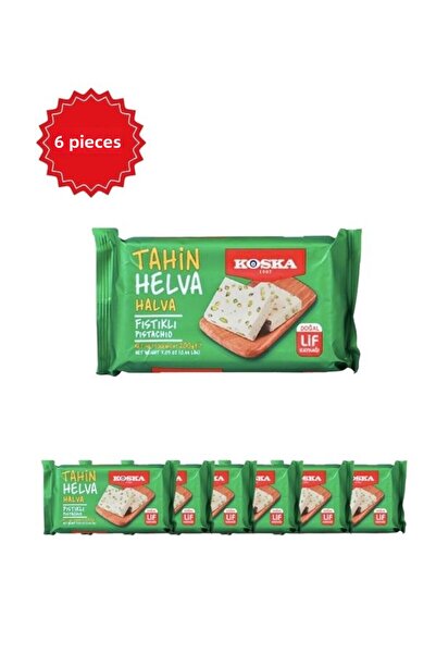 Koska Pistachio Halva 500 g X6 Pieces |   Traditional Dessert Alternative