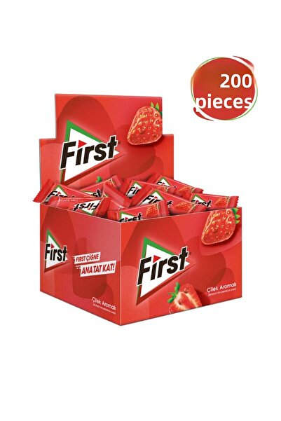 First Strawberry Flavored Gum 200 X 1.7g