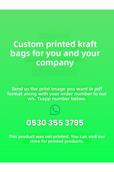 UĞUR AMBALAJ VE PARTİ MALZEMELERİ Τσάντα Kraft Cardboard 30 Τεμάχια