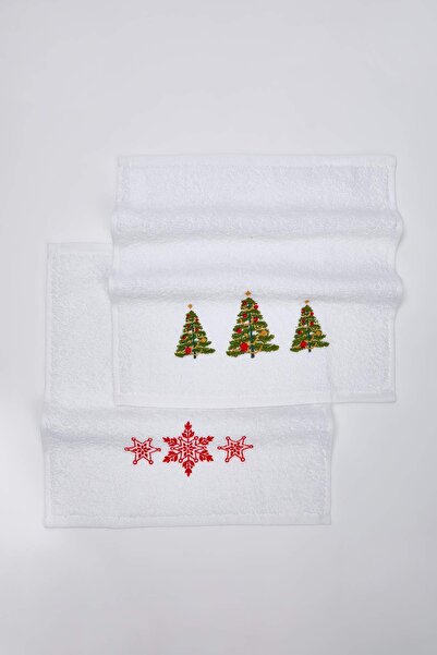 TRENDYOLMİLLA HOME 2er-Pack Küchen-/Handtücher mit Weihnachtsmotiven TPHAW26KKK00001