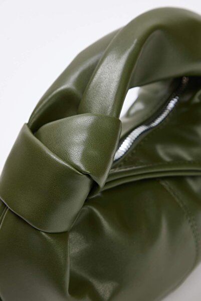 TRENDYOL SHOES Dunkelkhaki Mini-Oval-Umhängetasche für Damen TAKSS25OC00068