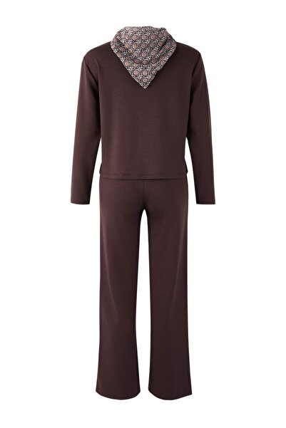 Trendyol Collection Brown Knitted Bottom - Top Set Twoaw26Au00147