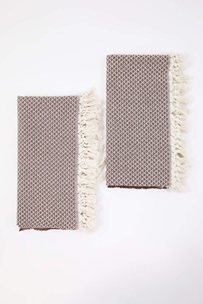 TRENDYOLMİLLA HOME غطاء أريكة بني مكون من قطعتين مقاس 115 × 200 سم TPHAW26HVL...