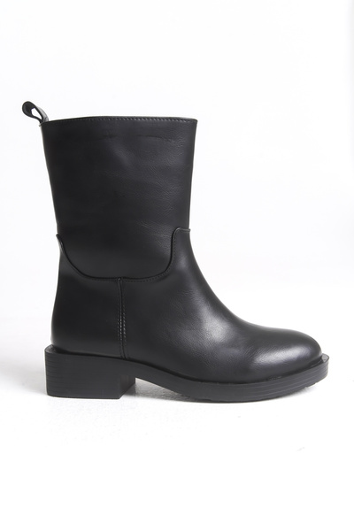 Riccon Elalynth Kadın Kısa Çizme 00128835 Siyah Cilt