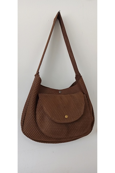 MATRUŞKA DERİ SANAT TASARIM Real Leather Brown Arm Bag