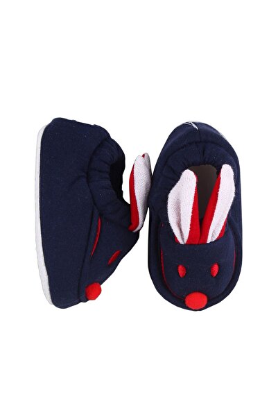 bebegen Кролячі вуха, бавовняні, нековзні підошви, шкарпетки - синьо-червоні
