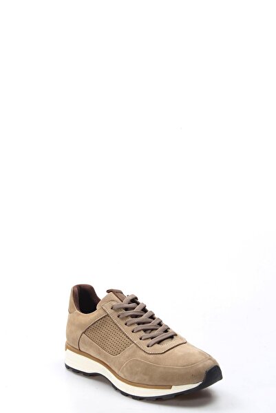 FAST STEP Erkek Deri Casual Klasik Günlük Rahat Bağcıklı Ayakkabı Kum Nubuk 723ma120